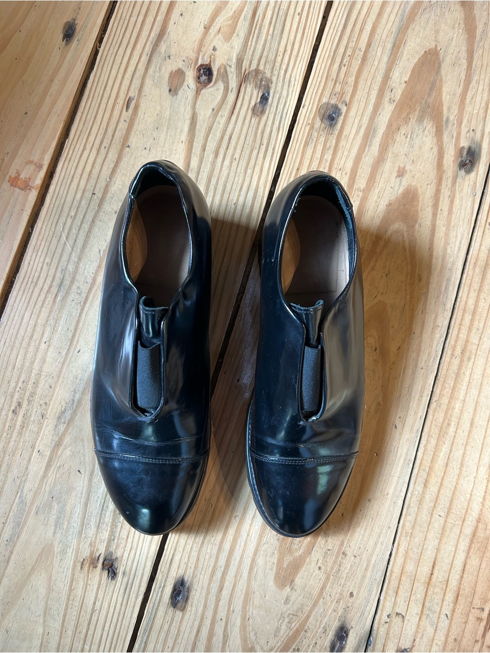 Acne Black Leather Slip-On Loafers - Picture 4 of 4